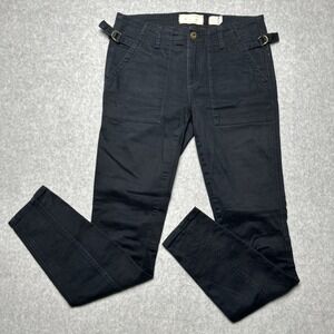 Hei Hei Anthropologie Womens Black High Rise Stretch Slim Utility Skinny Pant 26